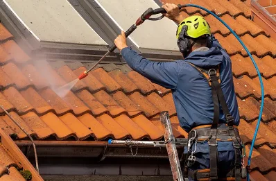 Démoussage et hydrofuge de toiture à Reynès